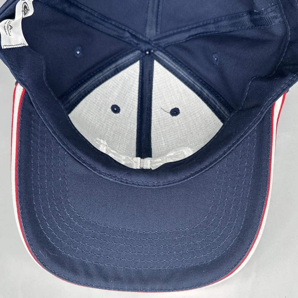 Garst Seed Baseball Hat Adult Blue Strapback Hook Loop American Flag Agriculture